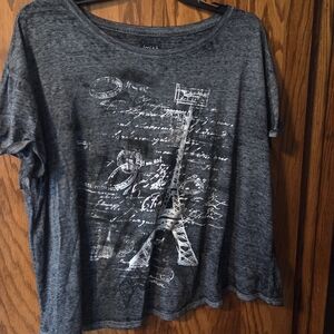 Joie Gray Short Sleeve Graphic Tee